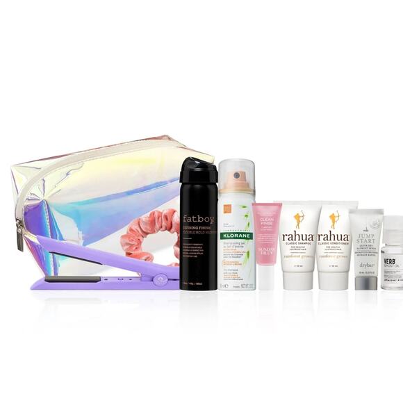 MACY'S 9 PC HAIR CARE ROUTINE FAVORITES GIFT SET SHAMPOO CONDITIONER MINI IRON + - Picture 5 of 5